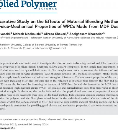 مقالات چوب پلاست